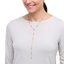 Rarities Gold-Plated White Topaz 18" Y-Shaped Necklace