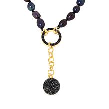 Rarities Peacock Pearl and Black Spinel Gold-Plated Necklace