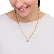 Rarities Pear-Shaped Gemstone Pendant Necklace