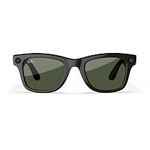 Ray-Ban Meta Wayfarer Glasses - Shiny Black Frames w/Green Lenses