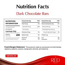 RED Chocolate 24 ct Sampler Bars w/ Tote Bag