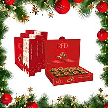 RED Chocolate European Crafted 4pk Hazelnut Truffle Boxes - Ships 12/1
