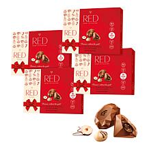 RED Chocolate European Crafted 4pk Hazelnut Truffle Boxes - Ships 12/1