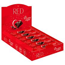RED Grab & Go 24-pack Dark Chocolate Bars w/Gift Box 