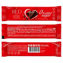 RED Grab & Go 24-pack Dark Chocolate Bars w/Gift Box Ships 11/3