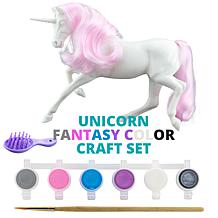 Reeves 1:12 Scale, Paint & Play Unicorn with Brushable Mane and Tail