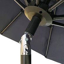 Reflection 9' OneClick Gen2 Navy Patio Market Umbrella