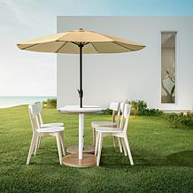 Reflection 9' OneClick Gen2 Tan Patio Market Umbrella