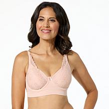 Rhonda Shear 2-pack Butterknit No Wire Underwire Bra with Lace