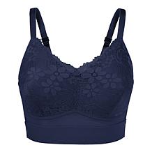 Rhonda Shear 2-pack Molded Cup Bra with Lace Overlay