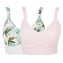 Rhonda Shear 2-pack Molded Cup Bra with Mesh Back Detail