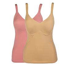 Rhonda Shear 2-pack Molded Cup Cami Tank Top