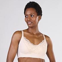 Rhonda Shear 2-pack Molded Cup Lace Bra with Invisible Edge