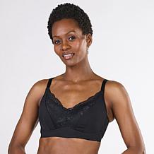 Rhonda Shear 2-pack Molded Cup Lace Bra with Invisible Edge