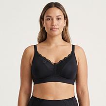 Rhonda Shear 2-pack Molded Cup Lace Bra with Invisible Edge