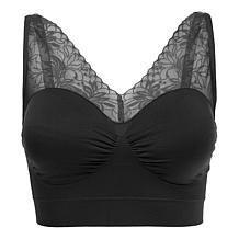 Rhonda Shear 2-pack Seamless "Ahh" Bra with Mesh Lace Detail