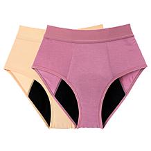 Rhonda Shear 2-pack Shear Protection Bamboo-Blend Brief Panty