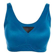 Rhonda Shear Brushed Leisure Molded Cup Bra with Mesh Detail