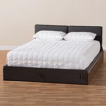 Rikke Two-Tone Queen Size Platform Storage Bed
