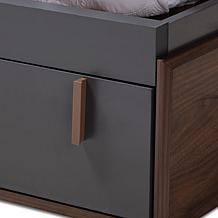 Rikke Two-Tone Queen Size Platform Storage Bed
