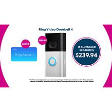 Ring Video Doorbell 4 with Ring Assist+