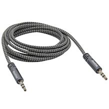 RoadKing 6ft Heavy-Duty Audio Cable, Silver
