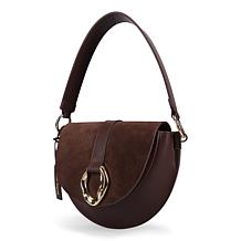 Ron White Beckett Leather Flap Saddle Shoulder/Crossbody Bag