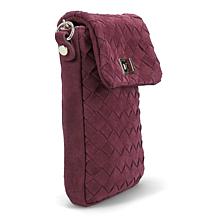 Ron White Edessa Supple Woven Suede Mini Crossbody Handbag