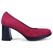 Ron White Fallona All-Day Suede Pump with Satin Shoe Bag
