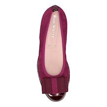 Ron White Isobell Leather Ballet Flat with Satin Shoe Bag