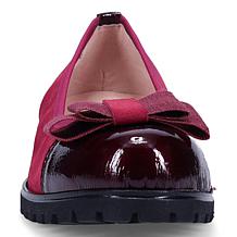 Ron White Isobell Leather Ballet Flat with Satin Shoe Bag