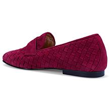Ron White Maddie Suede Penny Loafer with Satin Shoe Bag