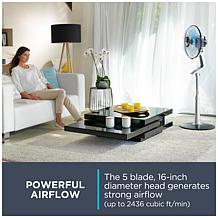Rowenta Turbo Silence Extreme Oscillating Stand Fan with 5 Speeds