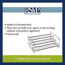 RSVP 3-Tier Kitchen Organizer Rack