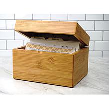 RSVP Bamboo Recipe Box