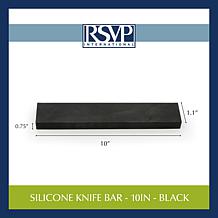 RSVP Black 10" Silicone Knife Bar