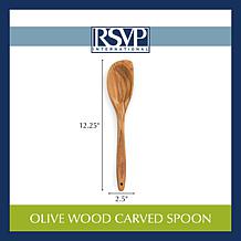 RSVP Olive Wood Curved Spoon