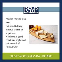RSVP Olive Wood Serving Board