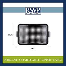 RSVP Porcelain Coated Grill Topper, Large