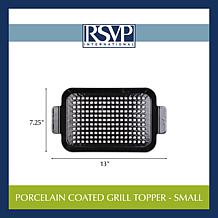 RSVP Porcelain Coated Grill Topper, Small
