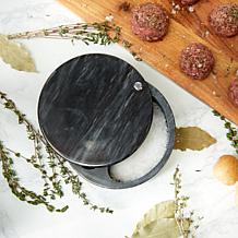 RSVP Salt Box - Black Marble