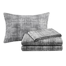 Saben King 9-piece Complete Bed and Sheet Set - Taupe