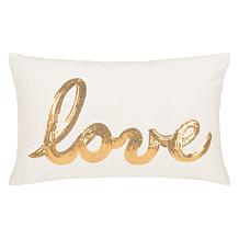 Safavieh 12" x 18" First Comes Love Pillow
