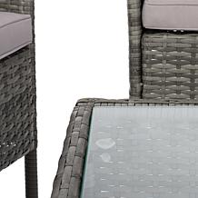 Safavieh Abdul 4-Piece Living Set - Black, Grey