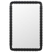 Safavieh Aria 24" Black Pine Wood and Iron Mirror