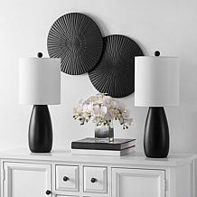 Safavieh Arlia 2-pack Black Resin Table Lamps 24"
