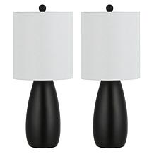 Safavieh Arlia 2-pack Black Resin Table Lamps 24"