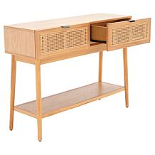 Safavieh Baisley 2-Drawer Rattan Console