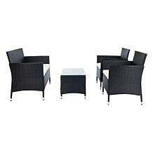 Safavieh Bandele 4-Piece Living Set - Black, Grey