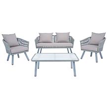 Safavieh Belmi 4-Piece Rope Living Set